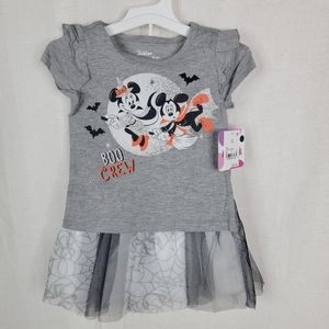 Disney Baby Girls 18 Months Minnie Mouse Tutu Short Sleeve Halloween Outfit